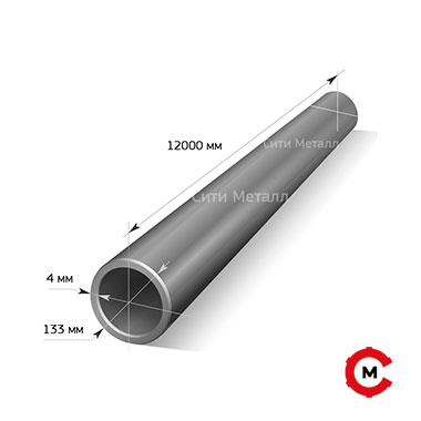 Труба электросварная d= 133х4
