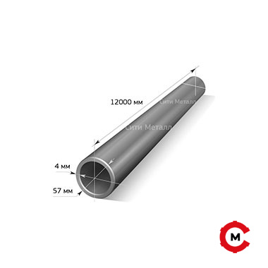 Труба электросварная d= 57х4