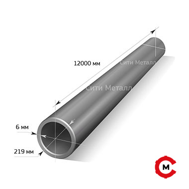 Труба электросварная d= 219х6