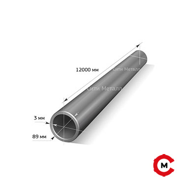 Труба электросварная d= 89 х 3