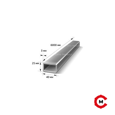 Труба профильная 40х25х3