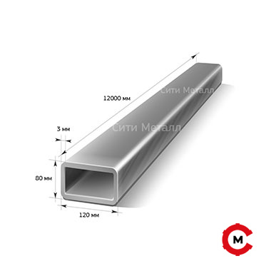 Труба профильная 120х80х3