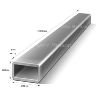 Труба профильная 300х100х6
