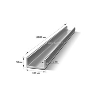 Швеллер гнутый 100х50х3